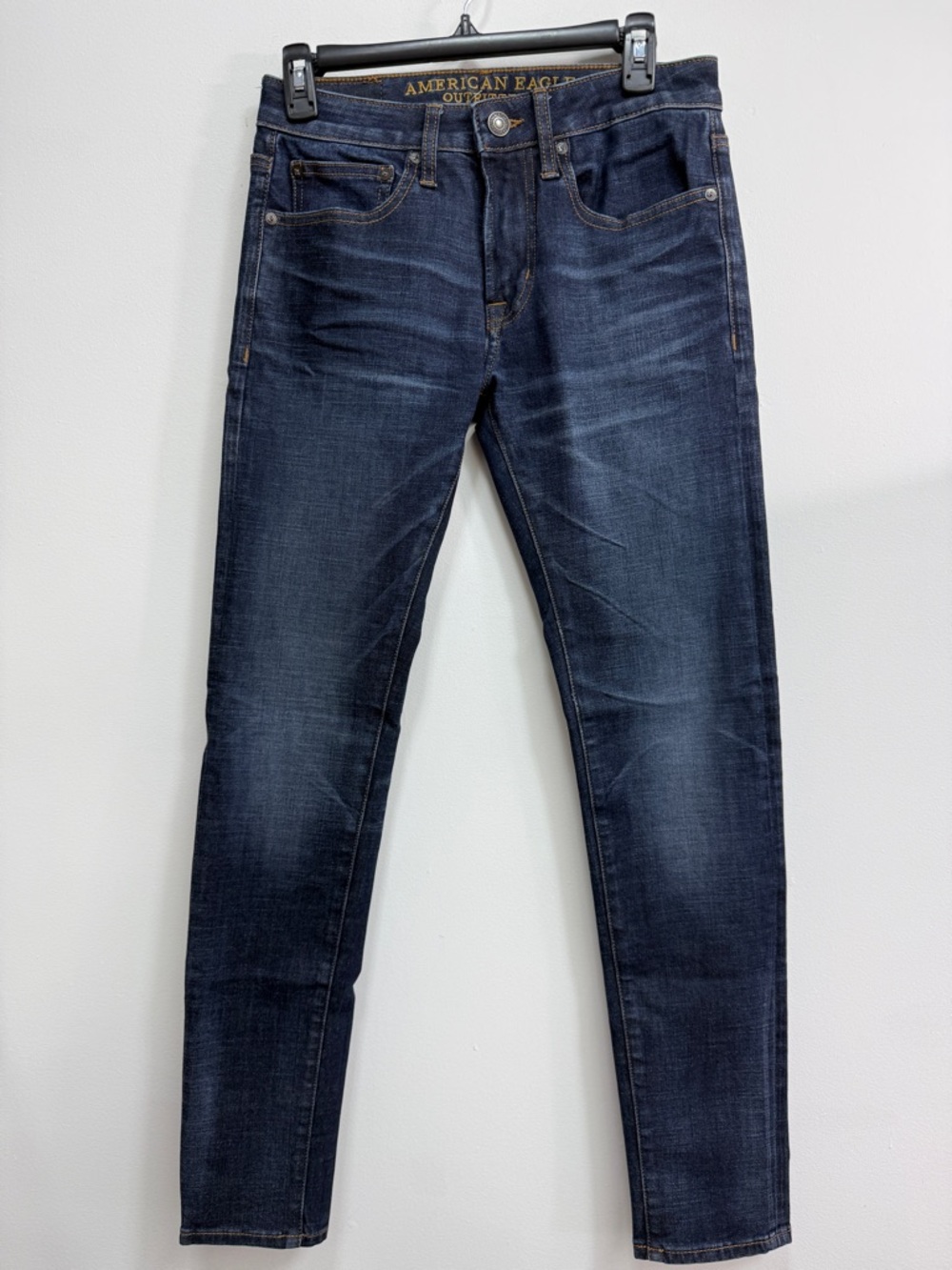 American Eagle Outfitters Men's 360 degree Extreme Flex Indigo Skinny Jeans
